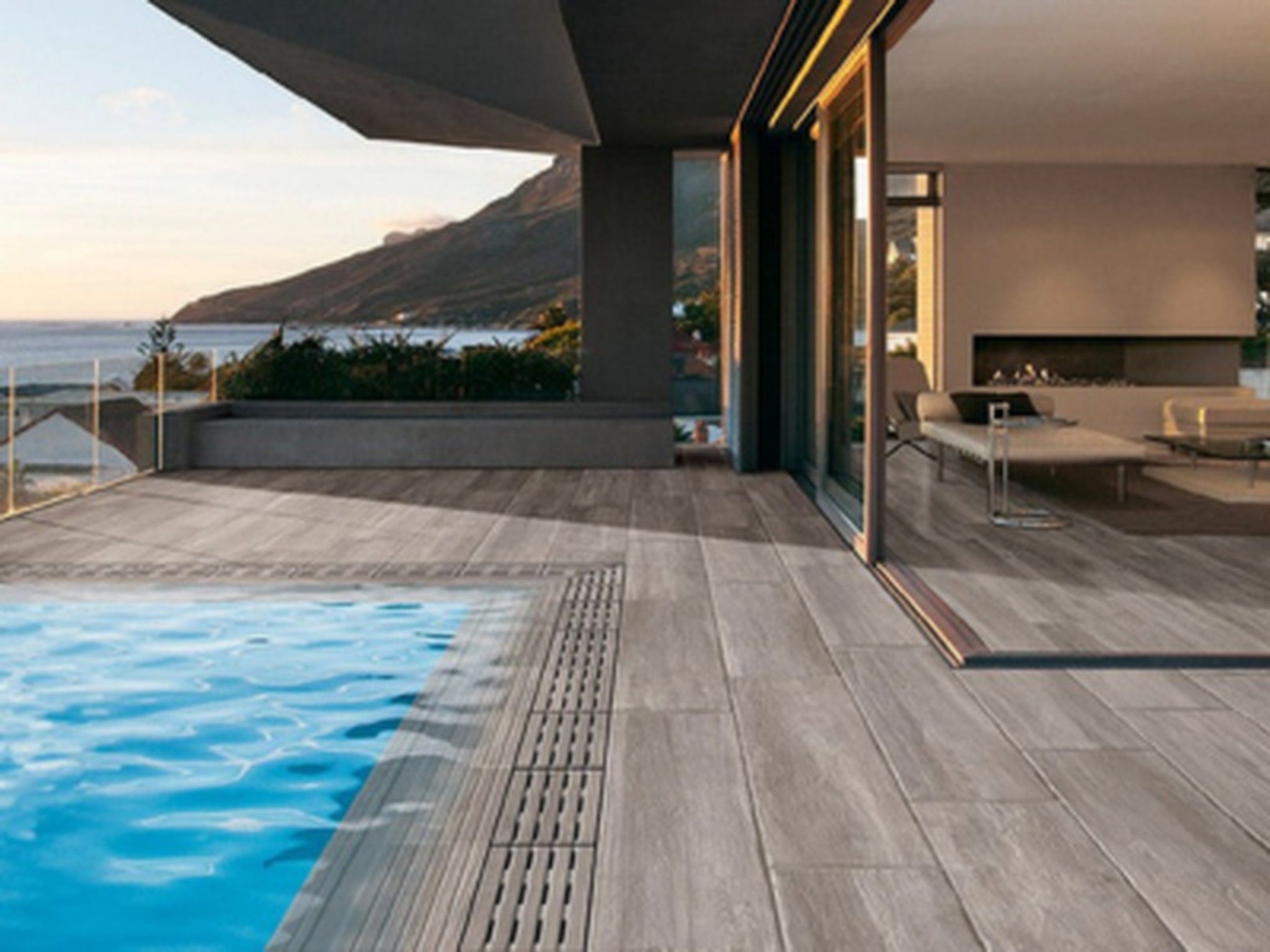 Suelos gres porcelánico imitación madera antideslizante