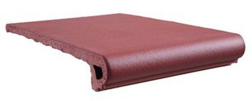 Peldaño gres extrusionado 33cm Cotto rojo Gres de Aragón