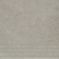 Peldaño romado Modena gris 31,6x31,6 cm Benesol