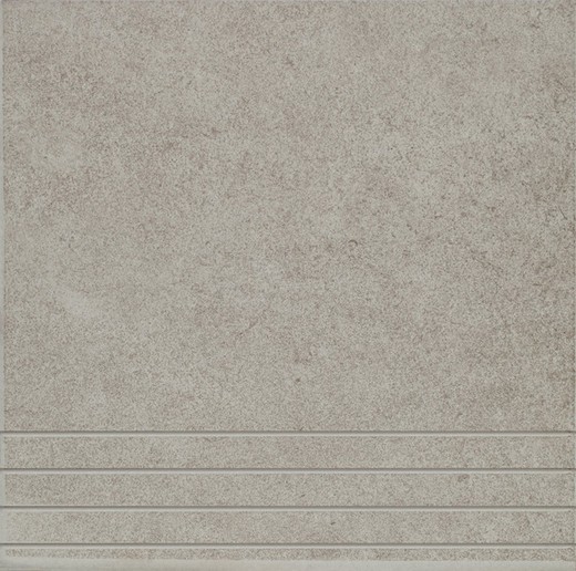 Peldaño romado Modena gris 31,6x31,6 cm Benesol