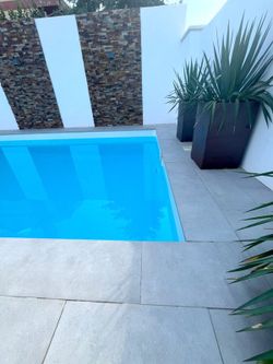 Baldosa exterior Urban gris 29,7x29,7x1 cm Gres Aragon