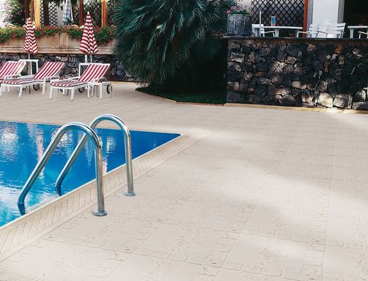 Borda de piscina Orlando Ecru 4 x 34 x 50 cm Verniprens