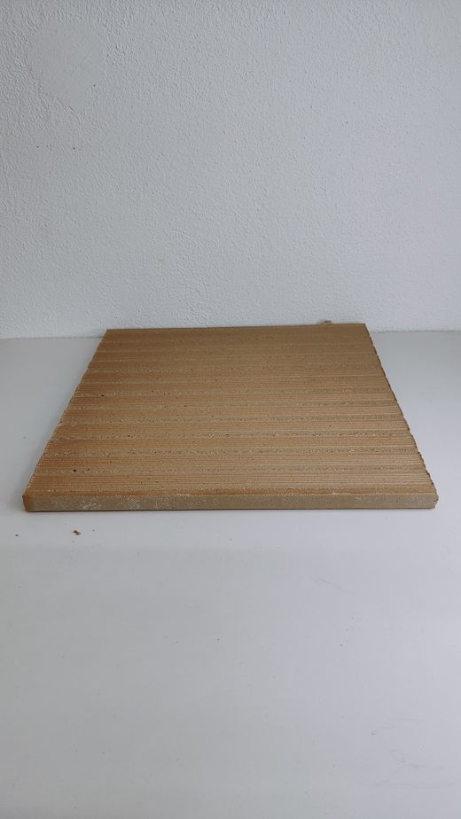 Revêtement de sol 24,4 x 24,4 cm, grès cérame naturel extrudé, grès d'Aragon