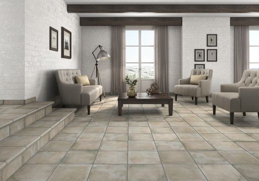 Pavimento gres extrusionado Antic Ceniza 33x33 cm Gres Aragón