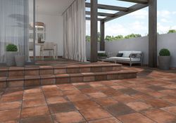 Pavimento gres extrusionado Antic marrón 33x33 cm Gres Aragón