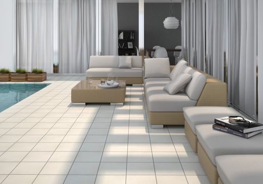 Pavimento gres extrusionado 33x33 Cotto blanco   Gres de Aragon
