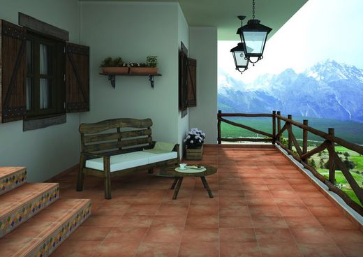 Gres Porcelanico Irta teja  33,3X33,3x1,1 cm Tau