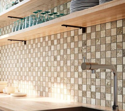 Mosaico de pedra natural 30,5 x 30,5 cm Le Chateau Anjasora