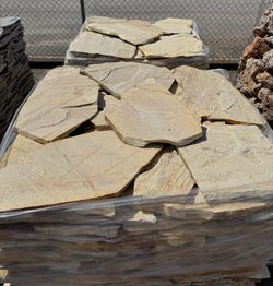 Pallet laja irregular Cuarcita blanco vainilla Piedras de Galicia