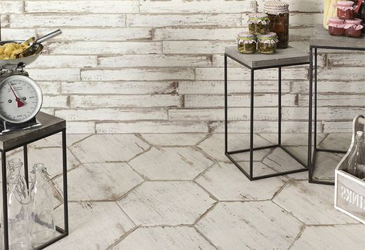 Peldaño porcelanico madera 32x32x4 Retro Blanco Natucer