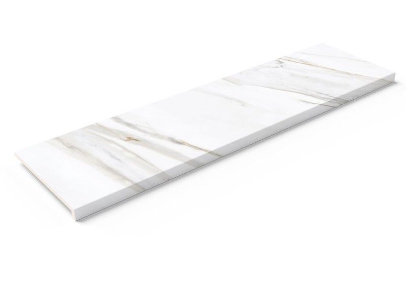 Peldaño recto Calacatta Fresh 33x120 cm de Cerámicas Mayor