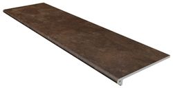 Peldaño Porcelánico redondo 120 cm Urban Caoba Gres de Aragón