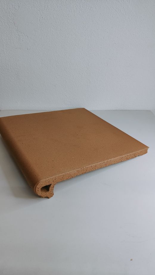 Degrau redondo natural 32,5 x 33 x 5,3 x 1,8 cm Aragon Gres