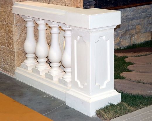 Pilier de balustrade en béton 35x35x90 cm Lyon Verniprens