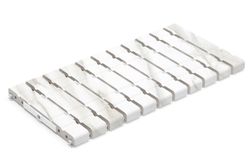 Rejilla de drenaje RJ25 FLEX Calacatta Fresh 25x50 cm Cerámicas Mayor