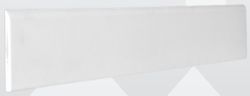 Rodapie blanco mate ceramico 10x60 cm