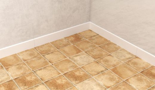 Rodapie blanco mate ceramico 8x60 cm